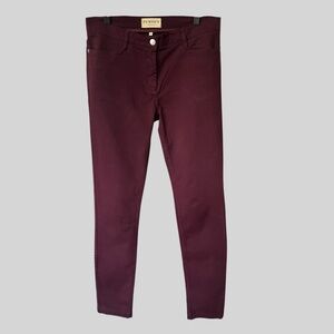 PURDEY London 1814 Women’s Burgundy Stretch Pants.